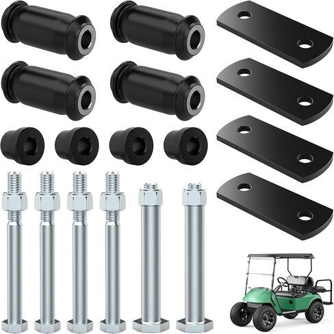 10L0L Golf Cart Rear Leaf Spring Bushings & Sleeves Kit Compatible with EZGO TXT & Medalist 1994-up Models, OEM# 70289-G02, 70291-G01, 70290-G01 in Kuwait