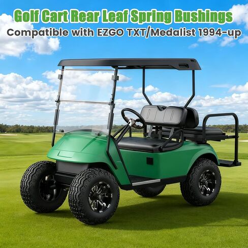 10L0L Golf Cart Rear Leaf Spring Bushings & Sleeves Kit Compatible with EZGO TXT & Medalist 1994-up Models, OEM# 70289-G02, 70291-G01, 70290-G01 in Kuwait