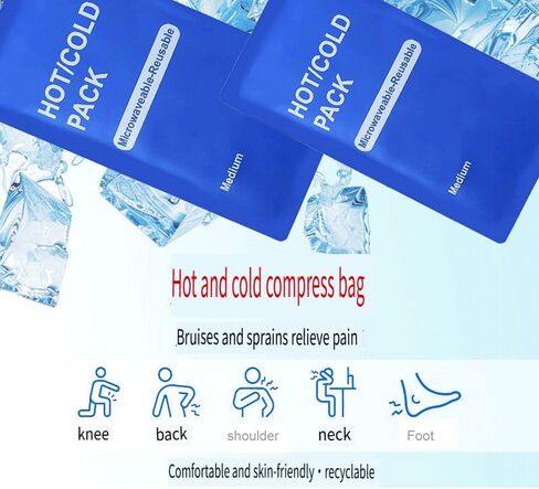 Cold Therapy Pack Physical Ice Therapy for Shoulder Waist Abdomen and Knee Reusable Freezer Pack Waterproof Nylon Composite Fabric Easy to Clean for Home Care in Saudi Arabia