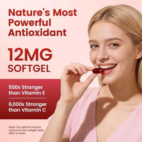 Divani Astaxanthin, Natural Astaxanthin, Non-GMO, Gluten-Free, Soy Free, Daily Eye, Skin Support (1) in Saudi Arabia