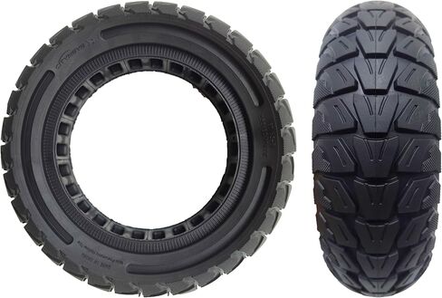 10x3 (80/65-6)، 255x80، 10 بوصة إطار قرص العسل للطرق الوعرة، إطار صلب غير هوائي 10 بوصة مع فتحة 43 مم بديلة لـ Zero 10X / VSETT، أجزاء عجلة إطار سكوتر كهربائي Kaabo (1) in Kuwait