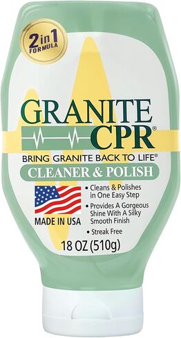 يمكن استخدام منظف وملمع الجرانيت CPR يوميًا على الجرانيت والرخام والكوارتز والكوريان. يترك لمعانًا رائعًا وخاليًا من الخطوط ولمسة نهائية ناعمة حريرية. ينظف ويلمع جميع الأسطح الحجرية في خطوة واحدة سهلة. in Kuwait