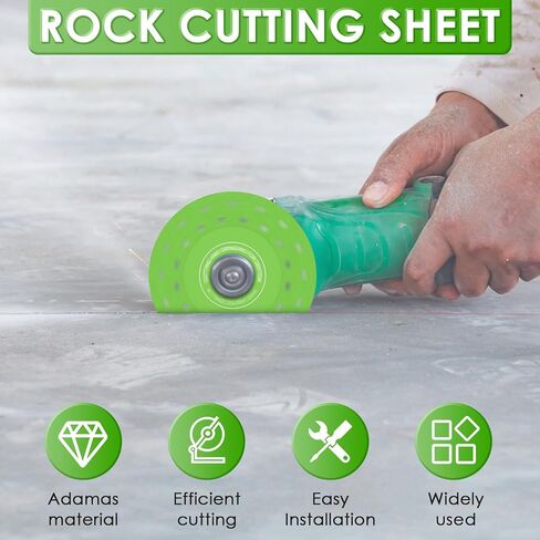6Pcs 4.5inch Rock Slab Grinding Disc Flat Angle Grinder Cutting Disc Efficient Diamond Tile Cutting Disc Marble Tile Blade for Marble Granite Ceramic with 12 Reducing Washers in Kuwait