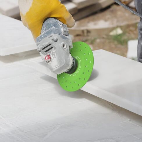 6Pcs 4.5inch Rock Slab Grinding Disc Flat Angle Grinder Cutting Disc Efficient Diamond Tile Cutting Disc Marble Tile Blade for Marble Granite Ceramic with 12 Reducing Washers in Kuwait