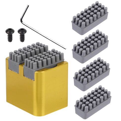 6pcs Silicone Nozzle Brush for Bambu-Lab P1P/P1S/X1/X1C/X1E 3D Printer, Heat-Resistant Nozzle Wiper with Fixing Block Cleaning Tools for 3D Printer X1/P1 Accessories in Saudi Arabia