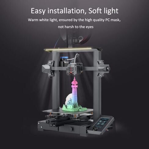 Official Creality Ender 3 LED Light Kit, 3D Printer LED Light Bar 24V 5W for Ender 3/Ender 3 Pro/Ender 3 V2/Ender 3 Neo/Ender 3 V2 Neo in Saudi Arabia