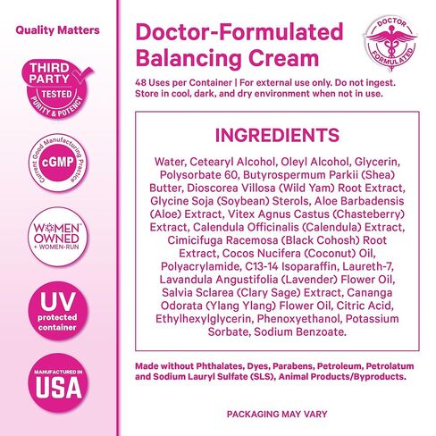Pink Stork Wild Yam Cream for Hormone Balance with Vitex & Black Cohosh | Doctor-Formulated | PMS, Fertility, Perimenopause, Menopause Support | Lavender Scented, 4 oz, 1 Month Supply in Saudi Arabia