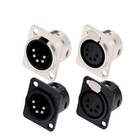 10Pcs/lot 5Pin XLR Panel Mount XLR Male Plug/Female Jack Socket Microphone MIC Cable Terminal XLR Chassis Wire Connector(C1035x10) in Kuwait