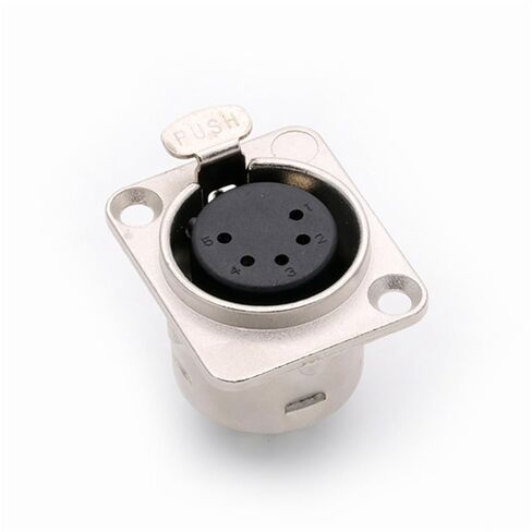 10Pcs/lot 5Pin XLR Panel Mount XLR Male Plug/Female Jack Socket Microphone MIC Cable Terminal XLR Chassis Wire Connector(C1035x10) in Kuwait