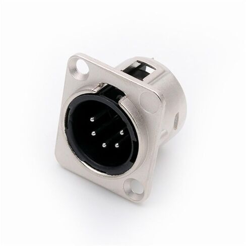 10Pcs/lot 5Pin XLR Panel Mount XLR Male Plug/Female Jack Socket Microphone MIC Cable Terminal XLR Chassis Wire Connector(C1035x10) in Kuwait