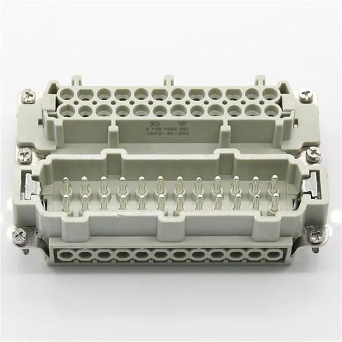 Heavy-Duty Connector Hdc-he-4/6/10/16/24 Male and Female 16A500v Aviation Core 1Pcs(16 Male core) in Saudi Arabia