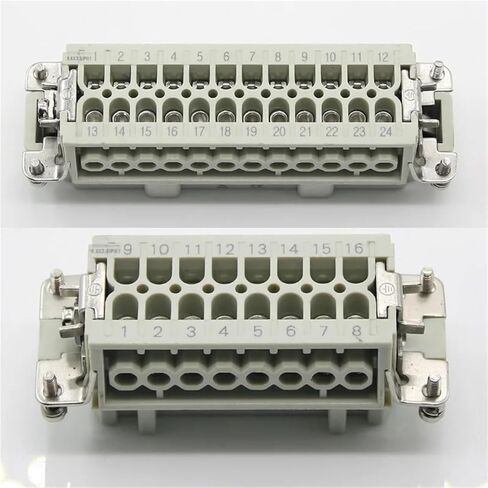 Heavy-Duty Connector Hdc-he-4/6/10/16/24 Male and Female 16A500v Aviation Core 1Pcs(16 Male core) in Saudi Arabia