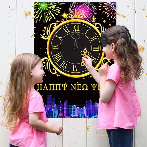 Upgraded, Christmas Games, for Kids, Family Party, Pin The Nose on Rudolph Game, Fun Xmas Games, Classic Design, with Premium Poster, Reusable Stickers, Eye Mask, Ideal Christmas Party Activities in Saudi Arabia