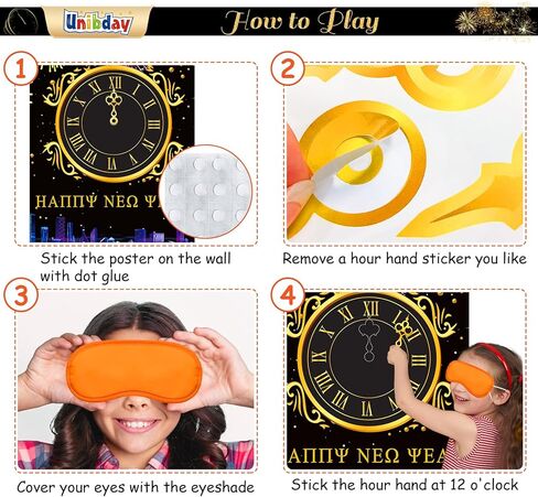 Upgraded, Christmas Games, for Kids, Family Party, Pin The Nose on Rudolph Game, Fun Xmas Games, Classic Design, with Premium Poster, Reusable Stickers, Eye Mask, Ideal Christmas Party Activities in Saudi Arabia