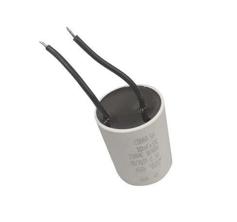 250VAC 10 فائق التوهج 10MFD CBB60 محرك تشغيل مكثف 2 أسلاك 10 فائق التوهج MFD 250 VAC 250V AC 40/70/21 35x45 مللي متر UL مدرج in Kuwait