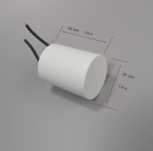 250VAC 10 فائق التوهج 10MFD CBB60 محرك تشغيل مكثف 2 أسلاك 10 فائق التوهج MFD 250 VAC 250V AC 40/70/21 35x45 مللي متر UL مدرج in Kuwait