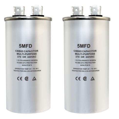 مكثف تشغيل دائري CBB65، 450VAC 55 فائق التوهج/MFD 50/60 هرتز مكثف بدء دائري - مناسب جدًا لتكييف الهواء، ومكثف المروحة، وما إلى ذلك (55 فائق التوهج، 2) in Saudi Arabia
