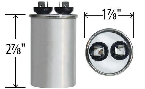 97F9606-25 uf MFD 370 Volt VAC Round Run Capacitor Upgrade Fits Genteq in Saudi Arabia