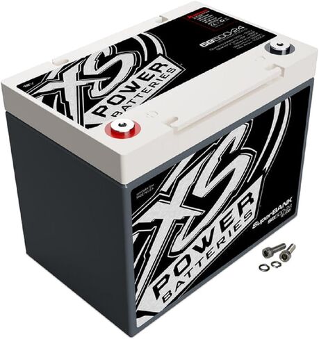 XS Power SB500-24 Super Capacitor Bank with M6 Terminal Hardware - 12 Volt 4000W 500 Farads UltraCapacitor for High-Power Car Audio Systems Or Engine Starting - 11 lbs, Ultra Lightweight in Saudi Arabia