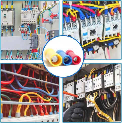 مجموعة متنوعة من موصلات الأسلاك 230 قطعة، أداة تجعيد وتعرية 22-10 AWG معزولة للسيارات الكهربائية المستقيمة، محطات تجعيد الأسلاك in Kuwait