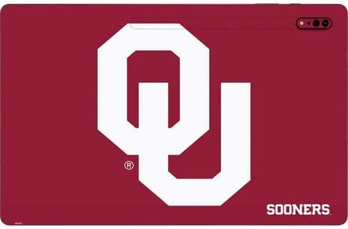 Skinit Tablet Decal Skin Compatible with Samsung Galaxy Tab S8 Ultra - Officially Licensed Oklahoma Sooners Red Design in Saudi Arabia