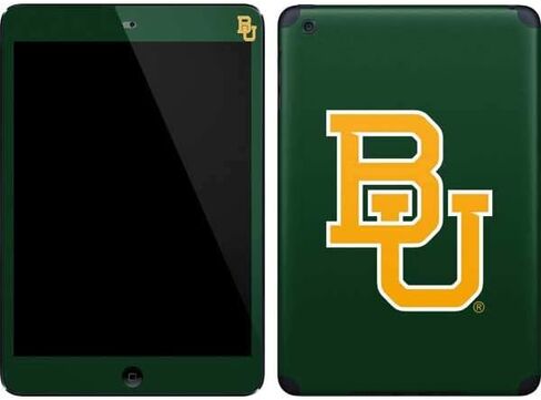 غلاف جهاز لوحي من Skinit متوافق مع iPad Mini (الجيل الأول والثاني) - مرخص رسميًا من College BU - تصميم أخضر in Saudi Arabia