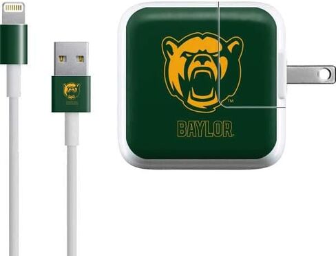 ملصق Skinit لجلد آخر متوافق مع شاحن iPad (10W USB) - تصميم تميمة College Baylor مرخص رسميًا in Saudi Arabia