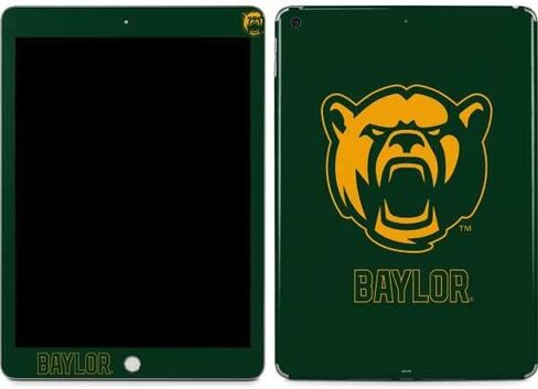 غلاف جهاز لوحي من Skinit متوافق مع iPad 9.7in (2017) - تصميم تميمة College Baylor مرخص رسميًا in Saudi Arabia