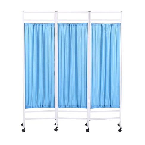 Hospitals Privacy Screen,3-8 Panel Room Divider,Nylon Fabric Standing Door Partition with Silent Wheels,for Salons Clinics(Color 3,4-Panel) in Saudi Arabia