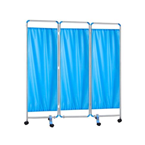 Rolling Privacy Screen,Stainless Steel+ABS Standing Door Partition with Wheels,3/4/5/6 Panel Room Divider,for Clinics Salons Hospitals(White,4-Panel) in Saudi Arabia