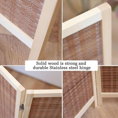 Short Folding Screen,4/5/6 Panel Freestanding Partition,Suitable for Living Room Bedroom Office(80X40CM-3/4/5/6/7/8Piece)(Color 2,100x40cm-6pcs) in Saudi Arabia