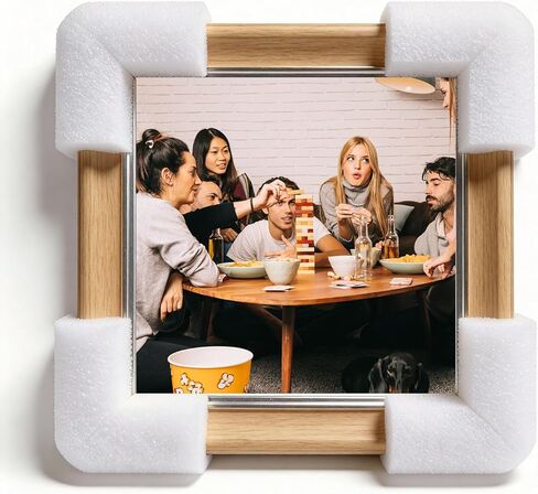 24PCS Foam Corner Protectors, High-Density L-Shaped Edge Protection for TV, Picture Frames, Mirror, Furniture, 10×10cm with 3.5cm Slot, Tool-Free Installation for Shipping, Moving, Storage in Saudi Arabia