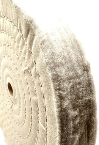 1 Pack 10" x 3/4" Arbor x 80 Ply Extra Thick Buffing Polishing Wheel - Fine Muslin Cotton | Designed for Bench Motor Grinder or Buffer with 3/4" Arbor | Professional Grade | Pack of 1 in Saudi Arabia