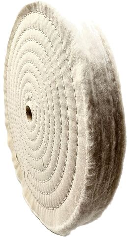 1 Pack 10" x 3/4" Arbor x 80 Ply Extra Thick Buffing Polishing Wheel - Fine Muslin Cotton | Designed for Bench Motor Grinder or Buffer with 3/4" Arbor | Professional Grade | Pack of 1 in Saudi Arabia