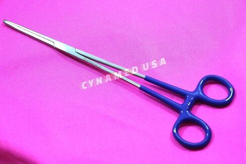 German Stainless Steel Rochester Pean HEMOSTAT Forceps Straight + Curved Serrated TIP 10" (CYNAMED Brand) in Saudi Arabia