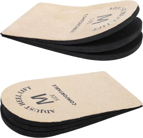 2Pcs Adjustable Heel Lift Inserts for Shoes, 3 Layers Height Increase Insoles for Women Men Achilles Tendonitis, Plantar Fasciitis, Shoe Lifts, Heel Pain, Leg Length Discrepancy(Medium) in Saudi Arabia