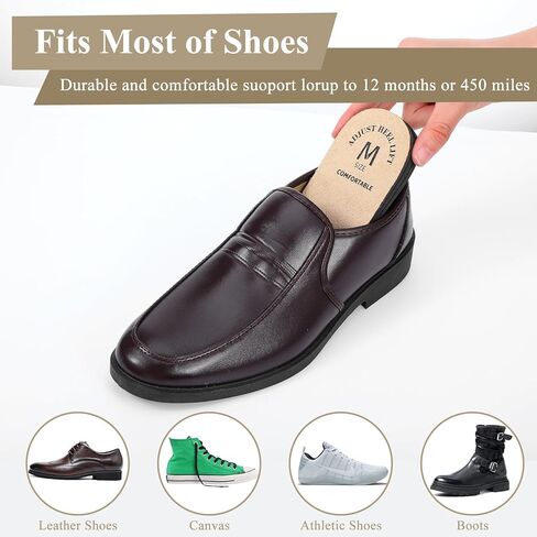 2Pcs Adjustable Heel Lift Inserts for Shoes, 3 Layers Height Increase Insoles for Women Men Achilles Tendonitis, Plantar Fasciitis, Shoe Lifts, Heel Pain, Leg Length Discrepancy(Medium) in Saudi Arabia