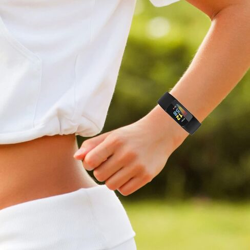 [3 عبوات] أحزمة رياضية متوافقة مع Fitbit Charge 5 Bands للنساء والرجال، حزام معصم من السيليكون الناعم القابل للتعديل لـ Fitbit Charge 5 (رمادي + وردي فاتح + أبيض، كبير (7.1-9.1 بوصة) in Kuwait