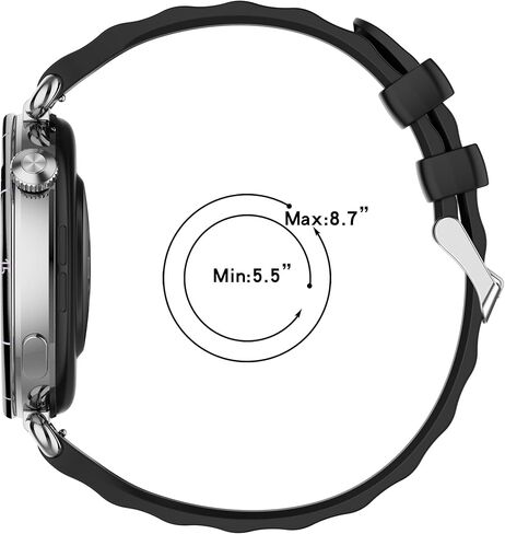 FitTurn 8 Pack Compatible with Huawei Watch GT 6 41mm Watch Bands for Women Men,Silicone Sport Replacement Strap for Huawei Watch GT 6 41mm in Saudi Arabia