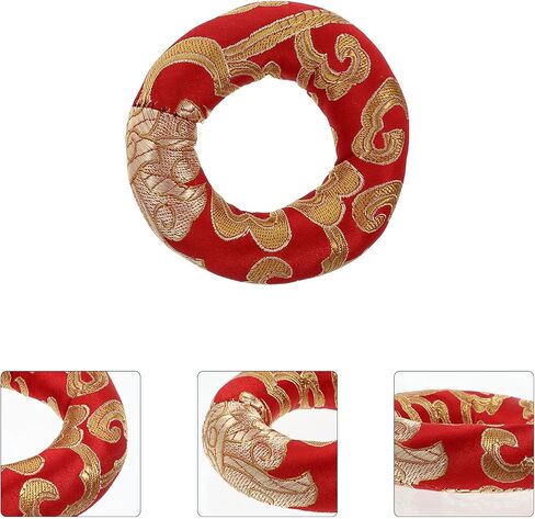2pcs Music Bowl Mat Sound Bowl Cushion Singing Cushion Singing Silk Meditation Mat Parts Cotton Cover in Saudi Arabia