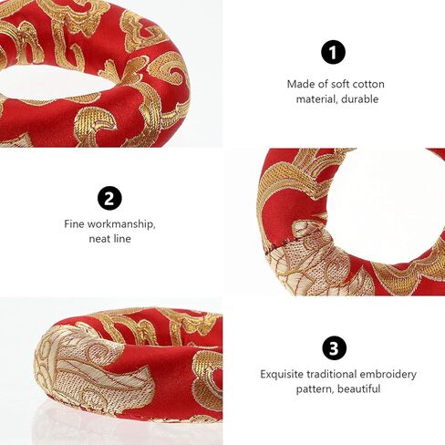 2pcs Music Bowl Mat Sound Bowl Cushion Singing Cushion Singing Silk Meditation Mat Parts Cotton Cover in Saudi Arabia