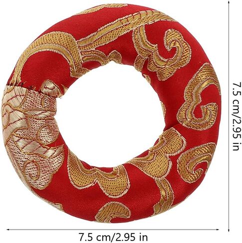 2pcs Music Bowl Mat Sound Bowl Cushion Singing Cushion Singing Silk Meditation Mat Parts Cotton Cover in Saudi Arabia