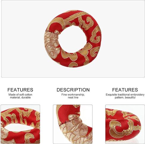 2pcs Music Bowl Mat Sound Bowl Cushion Singing Cushion Singing Silk Meditation Mat Parts Cotton Cover in Saudi Arabia