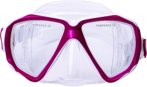 Hawaii Divers Orca Jr Snorkel Mask - Ages 8-14, Tempered Glass Snorkeling Mask, Dual-Lens Swimming Snorkel in Saudi Arabia