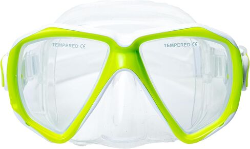 Hawaii Divers Orca Jr Snorkel Mask - Ages 8-14, Tempered Glass Snorkeling Mask, Dual-Lens Swimming Snorkel in Saudi Arabia