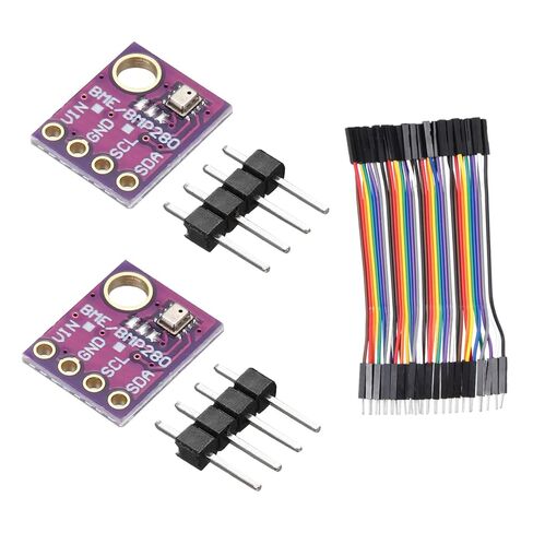 MECCANIXITY 3 قطع GY-BME280 4Pin I2C IIC SPI وحدة استشعار الضغط الجوي 5 فولت ارتفاع عالي الدقة مستشعر درجة الحرارة والرطوبة مع دبابيس رأس وسلك توصيل معزز in Saudi Arabia