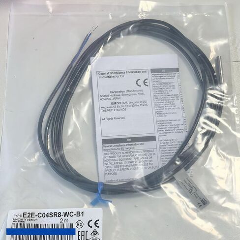 استبدال مستشعر القرب E2E-C04SR8-WC-B1، تيار مستمر 10-30 فولت، كابل سلكي مسبقًا بطول 2 متر، مفتاح كشف الموضع/المعادن للتحكم PLC/التتابع، معدات التشغيل الآلي in Kuwait