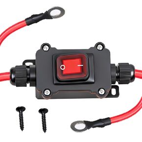 مفتاح مضمّن DC 12V، 12V-24V IP67 DPST 25A Ocn/Off مع كابل SAE، مفتاح مضمن عالي التحمل 12V لمفاتيح التبديل الصناعية، ATV، الأجهزة الخارجية للسيارات والدراجات النارية in Kuwait