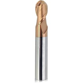1Pieces Nano Micro Grain Coating Carbide 2 Short Flute Ball Nose End Mills HRC55 Tungsten Mill for 3D Engraving Stainless Steel Iron Copper Milling Cutter in Kuwait