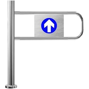 Automatic Swing Gate for Supermarkets - Safety Entrance Door with Self-Closing Springs, One-Way Design for Yards & Warehouses, 50x97cm, Secure Access Control in Kuwait
